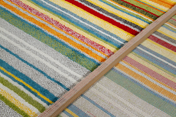 Covor modern geometric multicolor verde|Covoare contemporane premium [7]