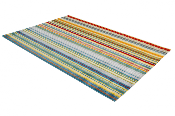 Covor modern geometric multicolor verde|Covoare contemporane premium [3]