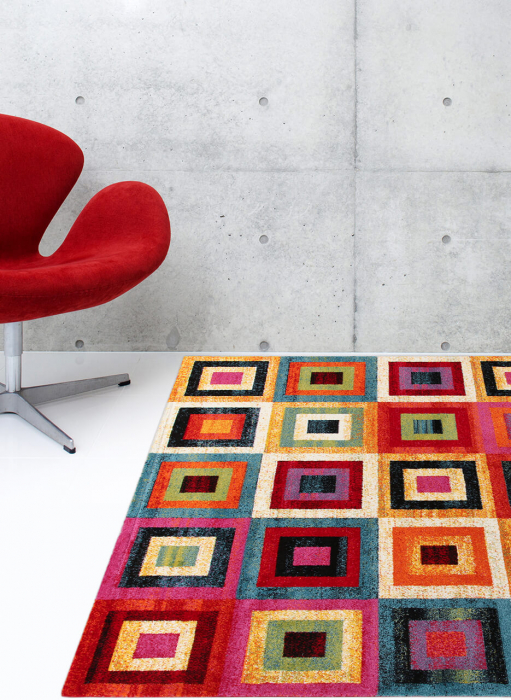 Covor modern foarte mare pentru living|Covoare cu design geometric [3]