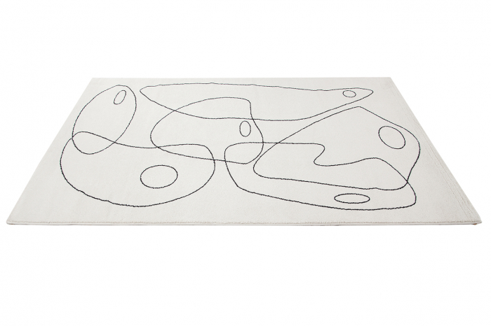 Covor abstract geometric negru-ivory|Covoare moderne premium [4]
