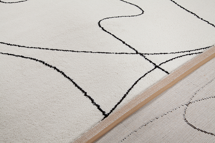 Covor abstract geometric negru-ivory|Covoare moderne premium [8]