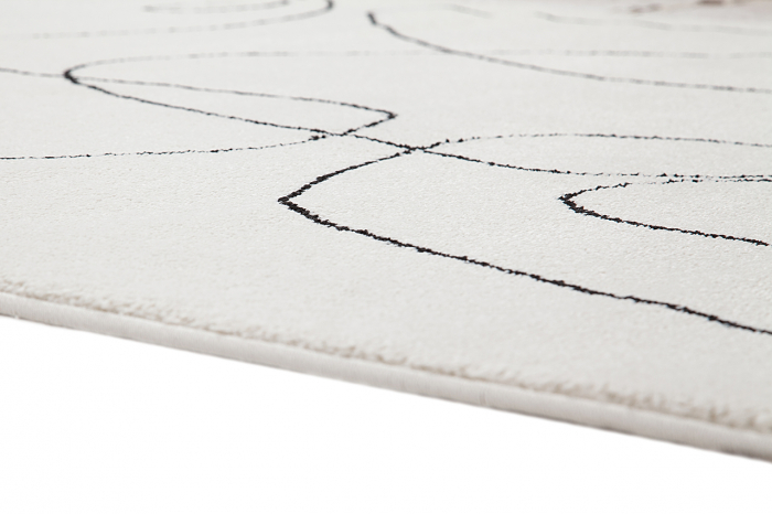 Covor abstract geometric negru-ivory|Covoare moderne premium [5]