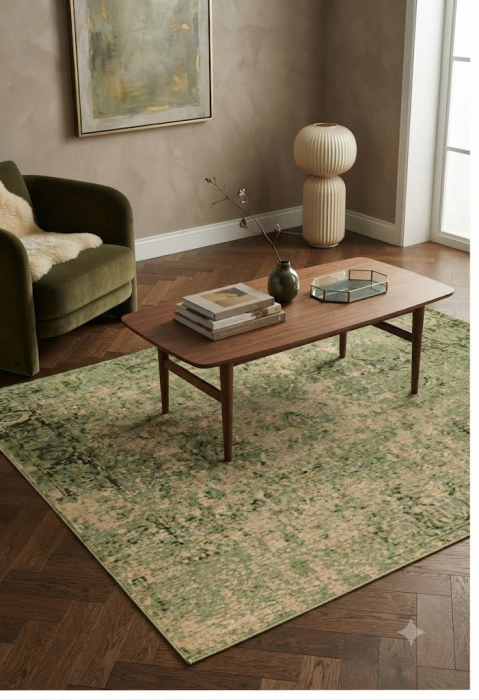 Covor vintage verde|Covoare elegante [2]