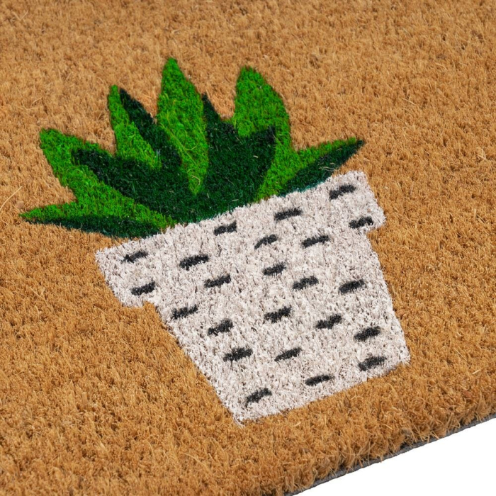 Covoraș de intrare din fibră de cocos cu cactuși decorativi [2]
