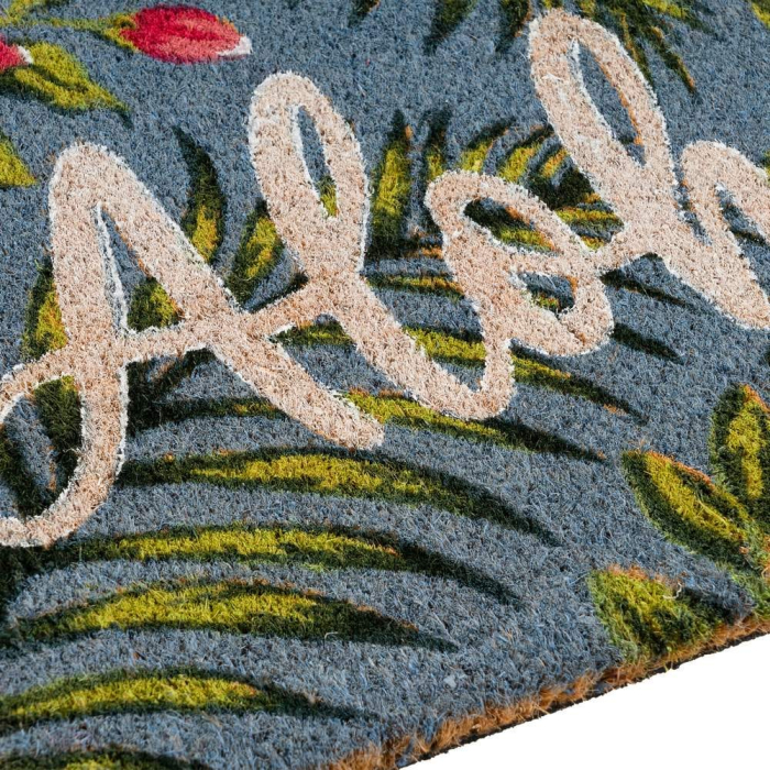 Covoraș de intrare din fibră de cocos cu flori tropicale [2]