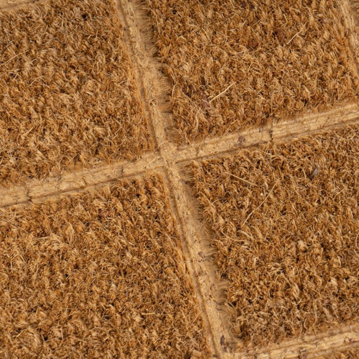 Covoraș de intrare din fibră de cocos cu model geometric natural [3]