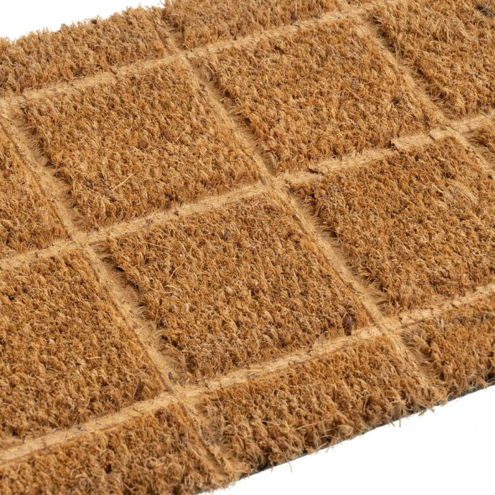 Covoraș de intrare din fibră de cocos cu model geometric natural [2]