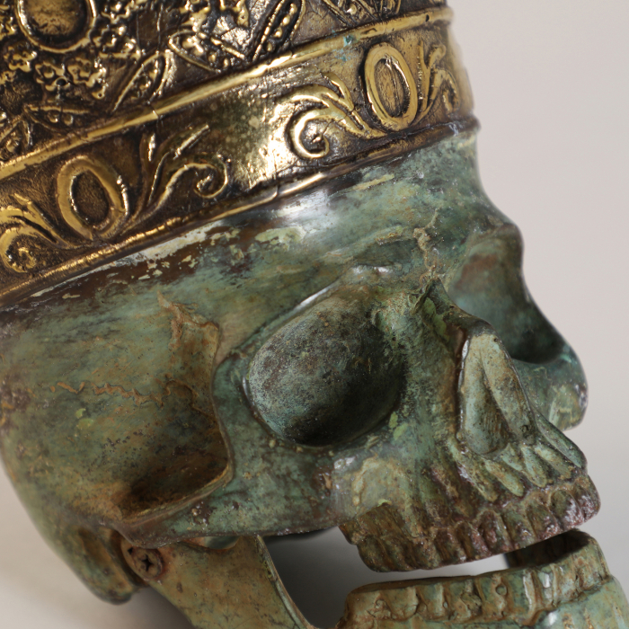 Craniu decorativ Art Deco bronz|Decoratiuni vintage luxoase [2]
