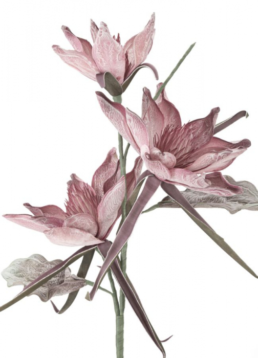 Flori roz artificiale CreativDeco - Plante artificiale pentru decor feminin elegant [2]