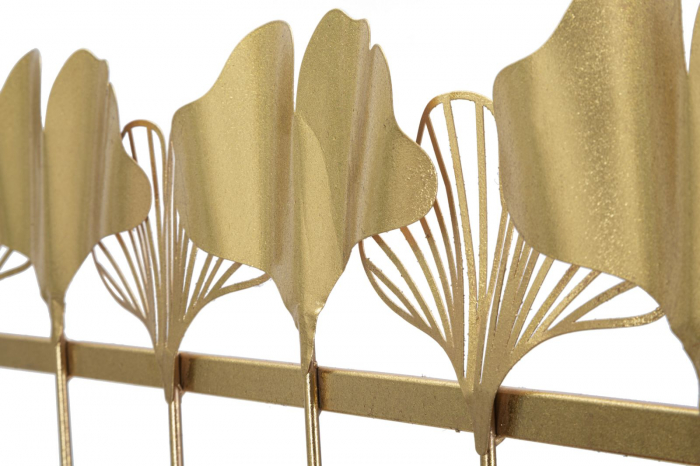 Cuier perete auriu frunze ginkgo CreativDeco [4]