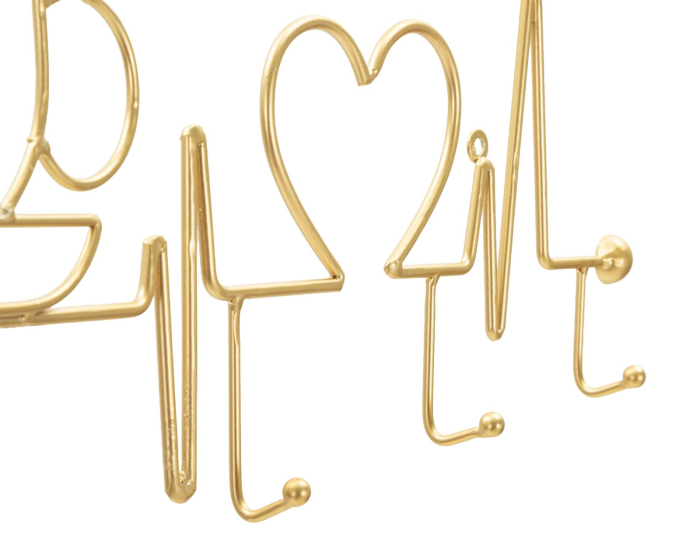 Cuier perete auriu cafea design modern [3]