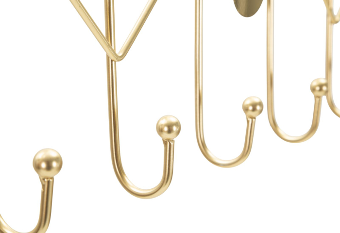 Cuier perete auriu geometric efect marmorat [4]