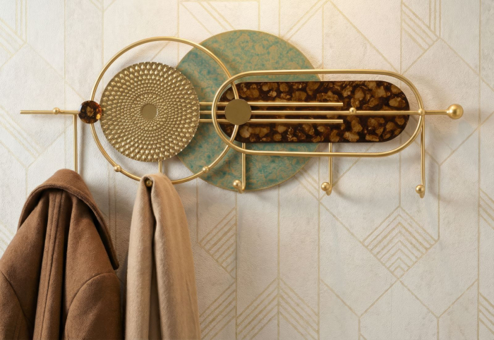 Cuier perete metal multicolor geometric artistic [2]