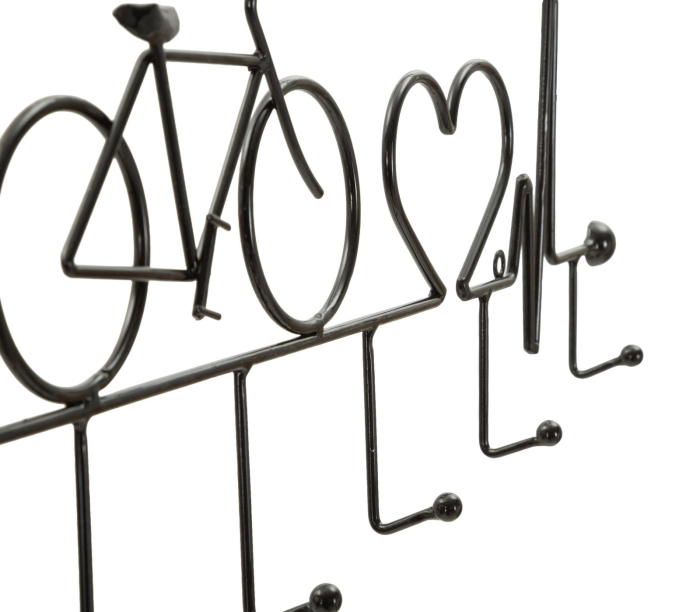 Cuier perete metal bicicletă design modern [4]