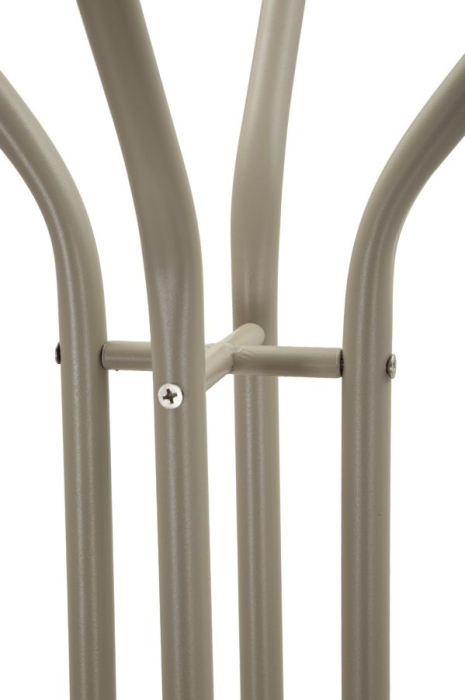 Cuier de podea metal gri taupe cu cârlige multiple [5]