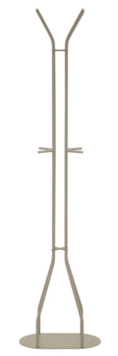 Cuier de podea metal gri taupe cu cârlige multiple [2]