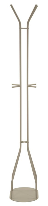 Cuier de podea metal gri taupe cu cârlige multiple [3]