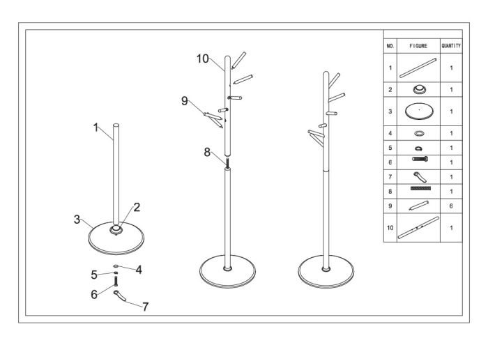 Cuier tip copac lemn fag și metal negru cu brațe [9]