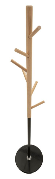 Cuier tip copac lemn fag și metal negru cu brațe [5]