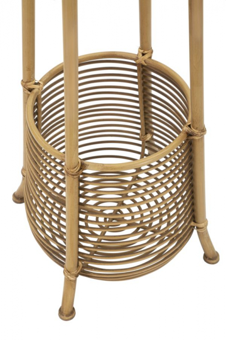 Cuier inalt Panama cu design boho chic si suport umbrele. Cuiere functionale pentru hol si dormitor. Decor rustic si romantic de la CreativDeco. [2]