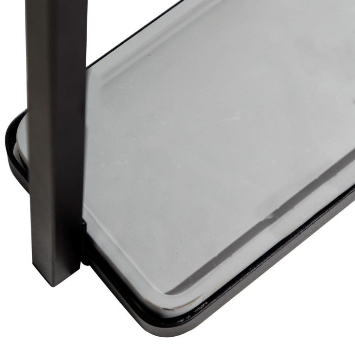 Cuier industrial negru din metal cu bază din ciment [4]