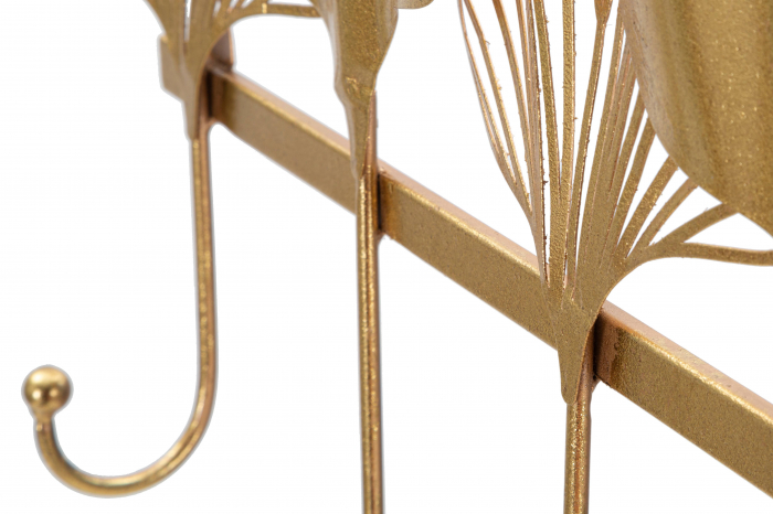 Cuier perete metalic auriu stil Glamour Leaves | creativdeco.ro [4]