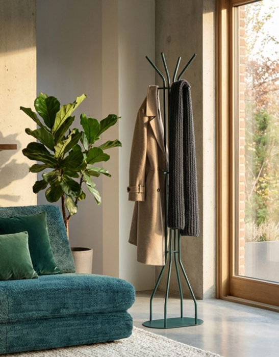 Cuier metalic verde petrol design geometric 178 cm [8]