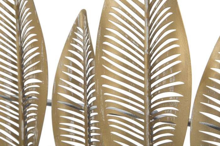 Cuier decorativ auriu frunze metalice CreativDeco [4]