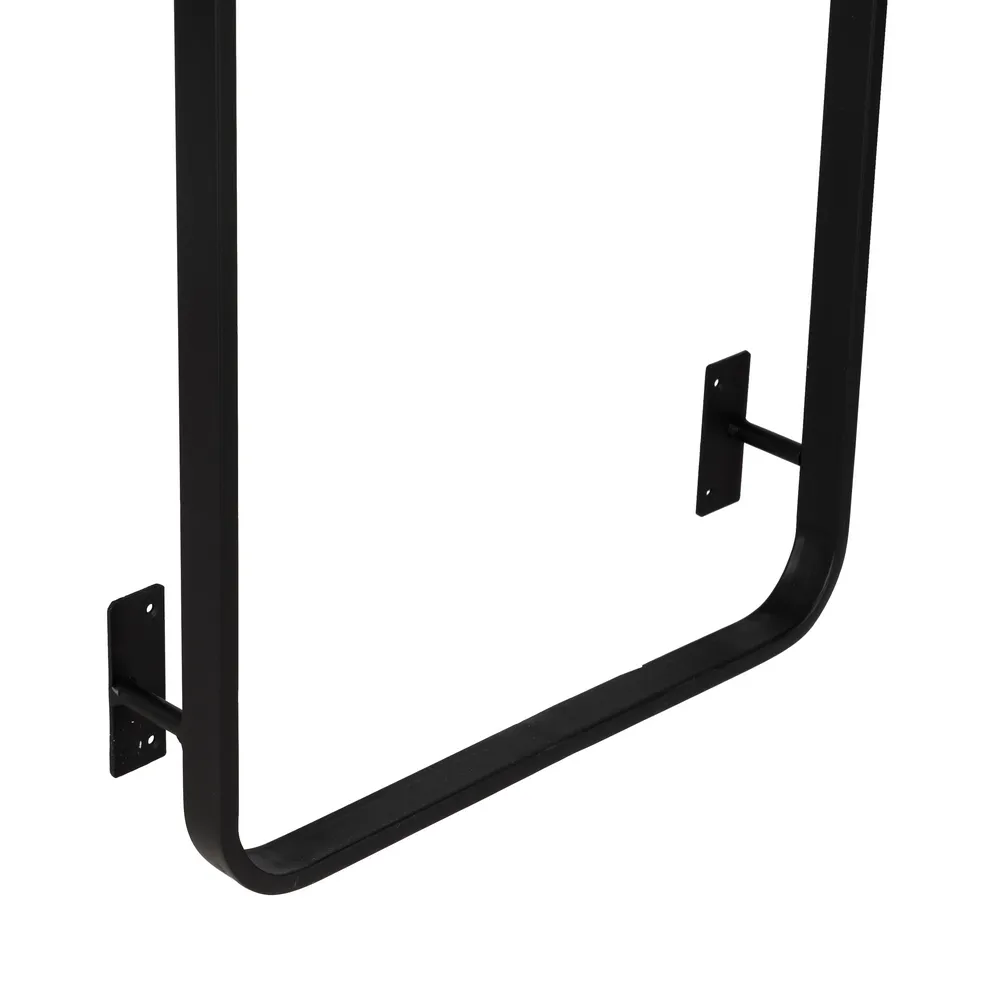 Cuier Rack metal negru lemn [7]