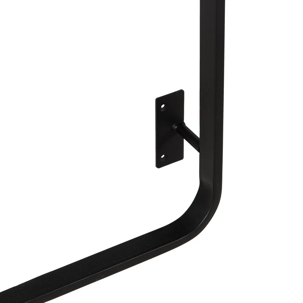 Cuier Rack metal negru lemn [6]