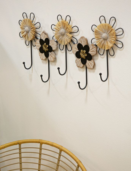Cuier decorativ floral 3D | Stil boho chic CreativDeco [5]