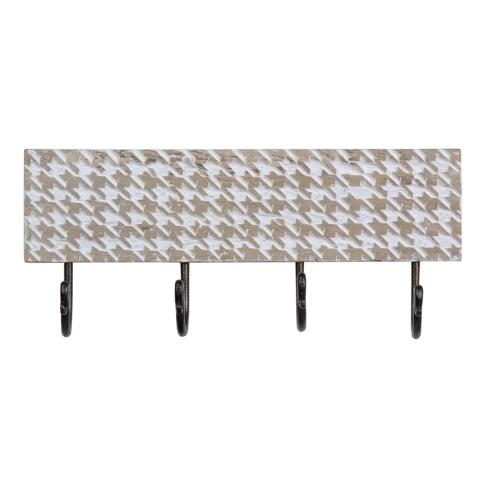Cuier vintage 4 agatatori | Decoratiuni perete rustice [1]