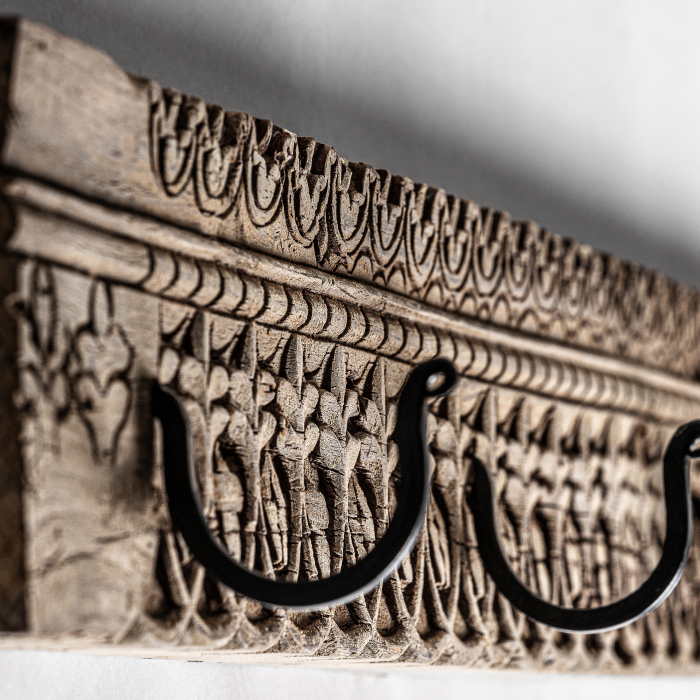 Cuier etnic lemn tec si fier|Cuiere functionale [2]