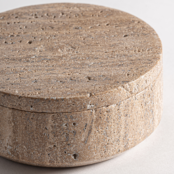 Cutie amintiri travertin crem|Cutii decorative minimaliste [3]