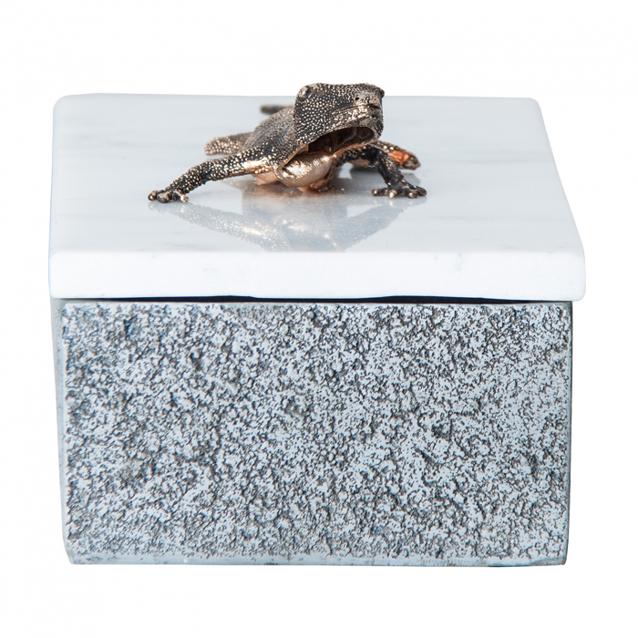 Cutie decorativa marmura bicolora|Cutii moderne [3]
