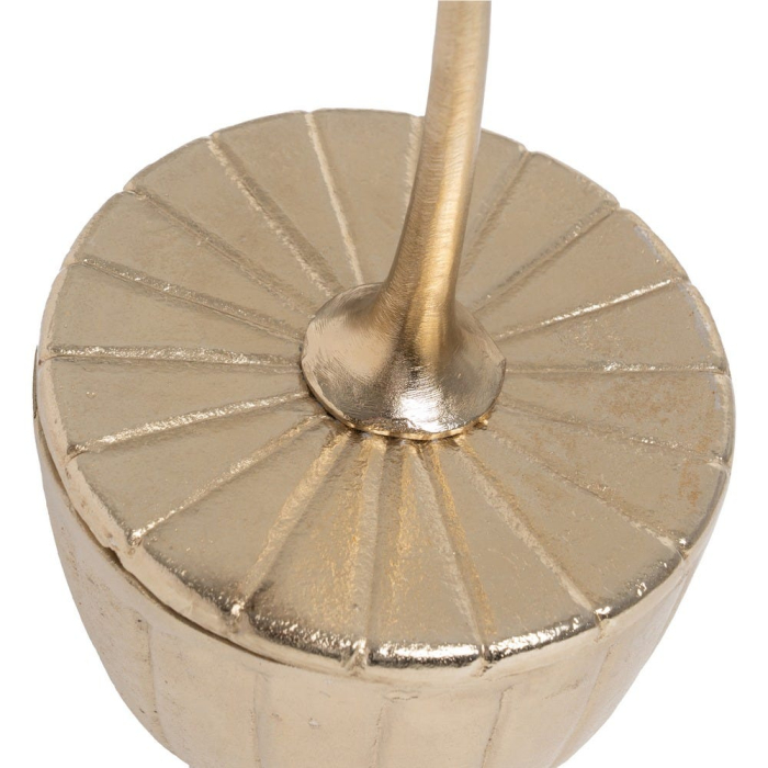 Cutie decorativă din metal auriu BOX GOLDEN METAL DECORATION 18 x 18 x 38 cm [6]