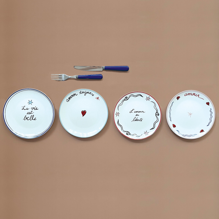 Set 6 Cutite Inox Moderne maner albastru|Tacamuri Design Premium [5]