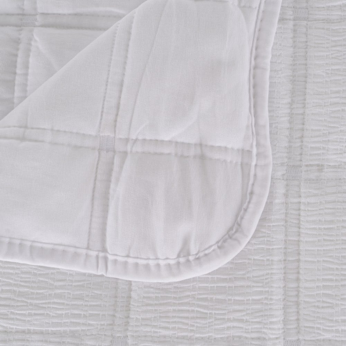 Cuvertura matlasata alba 180x260 cm | Cuverturi moderne [2]