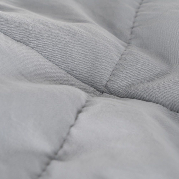 Cuvertura quilt gri pentru pat mare | Cuverturi confortabile [3]