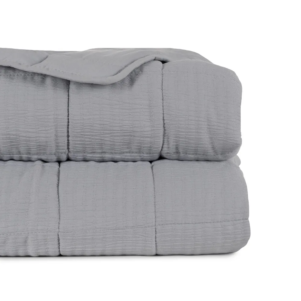 Cuvertura matlasata gri pat king size | Cuverturi moderne [1]