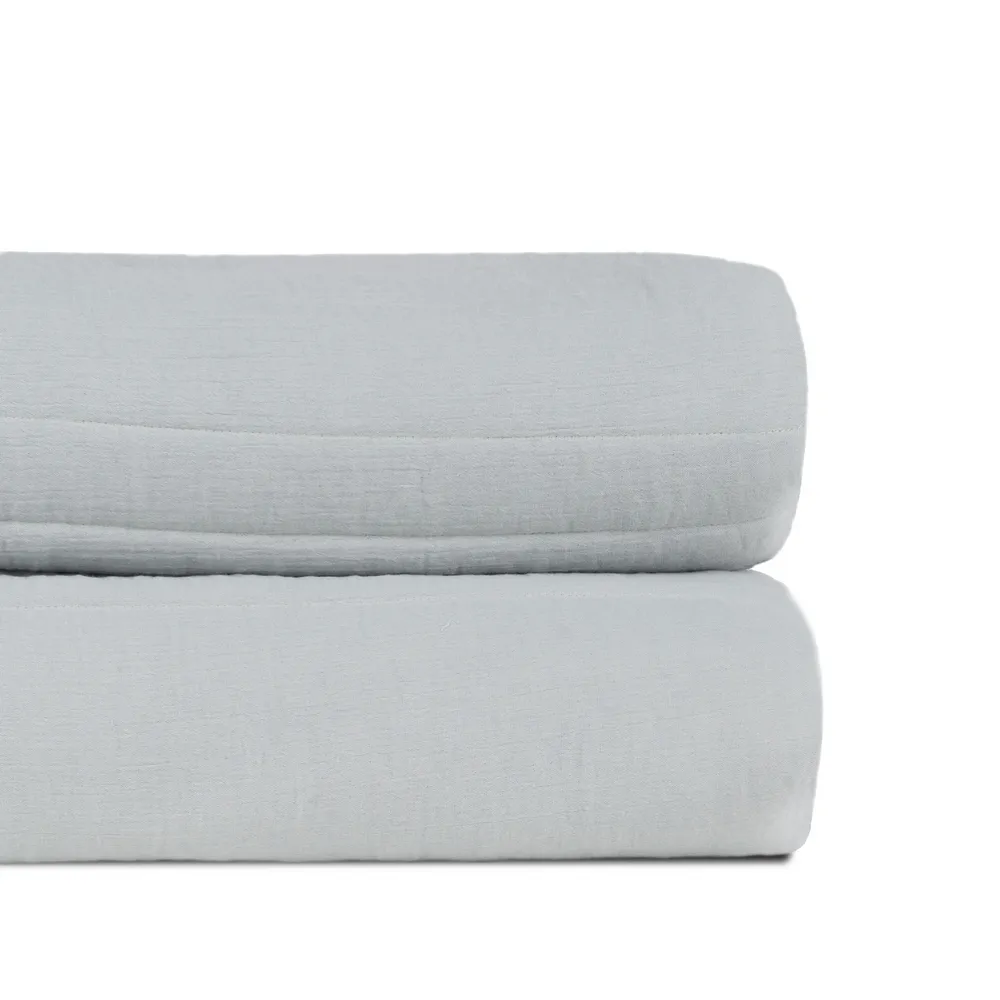 Cuvertura catifea gri verzui oversized | Cuverturi luxoase [1]