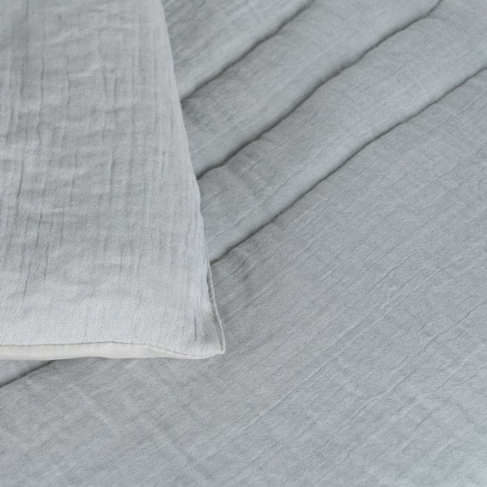 Cuvertura catifea gri verzui oversized | Cuverturi luxoase [2]