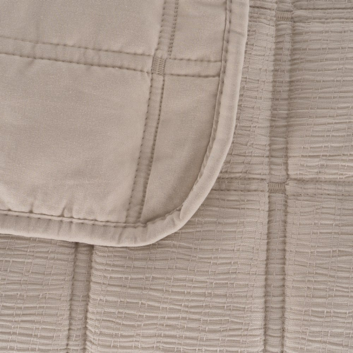 Cuvertura matlasata bej 270x260 cm | Cuverturi king size [2]