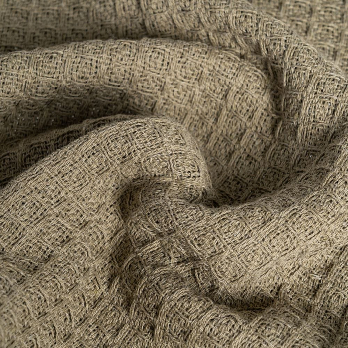 Cuvertură verde tip fagure din bumbac reciclat 250x260 cm [4]