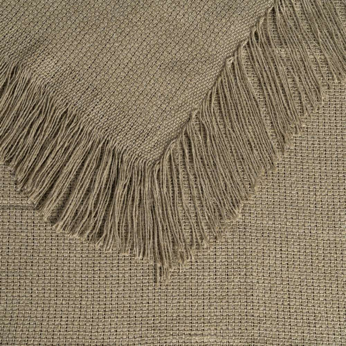 Cuvertură verde din bumbac cu textură simplă 250 x 260 cm [3]