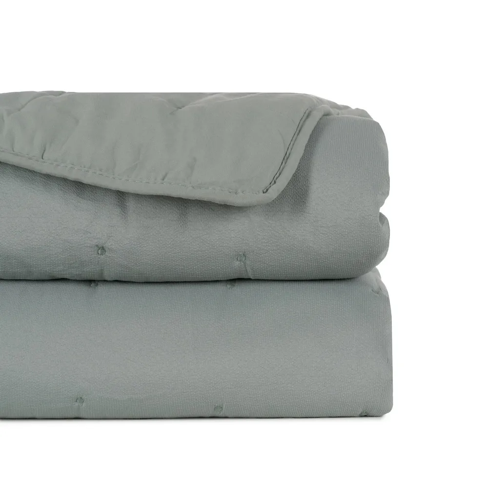Cuvertura matlasata verde king size | Paturi confortabile [1]