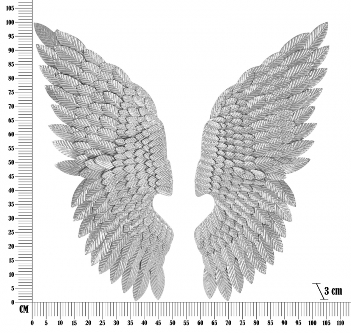 Aripi de inger argintii | Decoratiune perete rafinata [7]