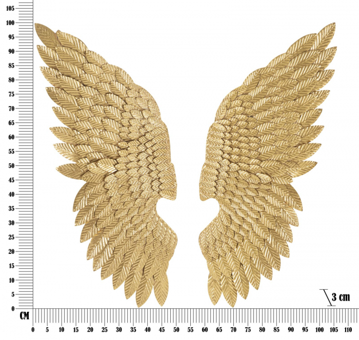 Aripi de inger aurii | Decor mural spiritual | CreativDeco [6]