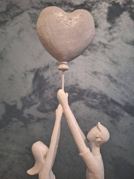 Decoratiune Cuplu inima, rasina, alb - creativdeco.ro [7]