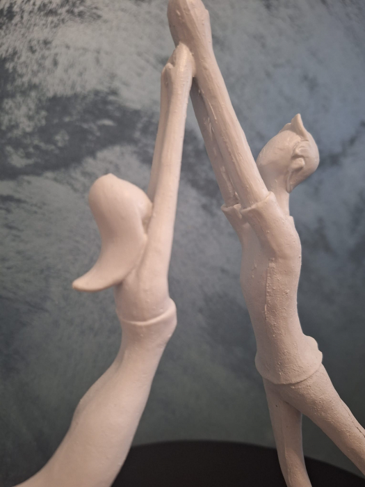 Decoratiune Cuplu inima, rasina, alb - creativdeco.ro [4]